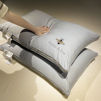 免運 大豆纖維枕頭枕芯一對裝家用不變形高回彈單雙人椎助睡眠