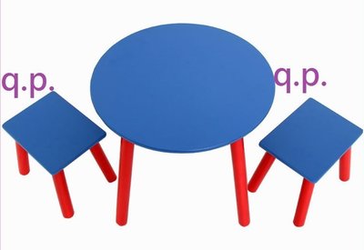 小孩兒童家具 1桌2椅 Diy組裝 實木桌子椅子 木質桌板凳組 木製傢具 桌凳組 木桌木凳 孩童遊戲圓桌 幼稚園 餐桌椅