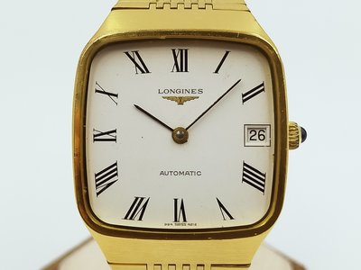 【發條盒子H1836】LONGINES 浪琴 羅馬白面鍍金 日期顯示 經典鍊帶錶款 4212994 L994.1