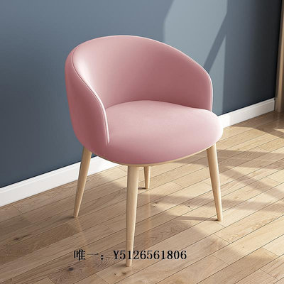 布藝凳子北歐風椅子現代簡約書桌椅創意網紅電腦化妝凳子靠背家用成人餐椅沙發凳