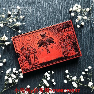 塔羅牌現貨中文說明血紅色寓言卡II版Black Enchantment邪月進口正版