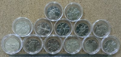 2020東京奧運大全套13枚---第1次發行紀念幣2枚 + 第2次發行紀念幣 6枚 + 第3次發行紀念幣5枚+圓盒