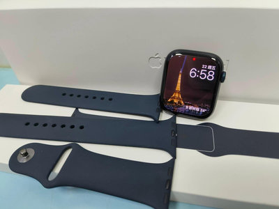 【艾爾巴二手】Apple watch S8 45mm GPS A2771 午夜色#二手手錶#保固中#漢口店 CY0KV