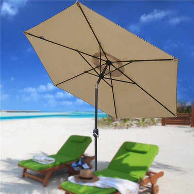 熱賣*2.5米戶外休閑遮陽傘桌椅咖啡吧室外直傘太陽傘露台陽台沙灘傘-好鄰居#特價
