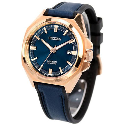 預購 CITIZEN Series8 NB6012-18L 星辰錶 40mm 機械錶 藍色面盤 藍寶石鏡面 皮革PU內層錶帶 男錶 女錶