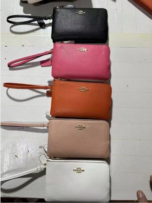 品牌特賣店 美國代購正品 COACH 6649 雙拉鏈手拿包 零錢包 女皮夾 美國100%正品代購 附件齊全