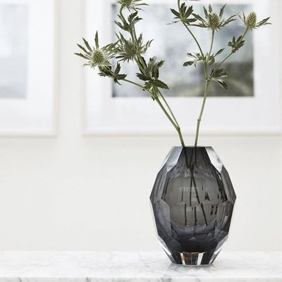 丹麥 Hubsch 蜂窩造型透明玻璃花瓶花器 現代簡約ins風北歐風