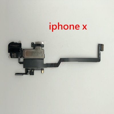 Apple iphone x ix 聽筒排線 聽筒感應排線 聽筒無聲 錄影擴音無聲 感光失靈 麥克風 含排線總成