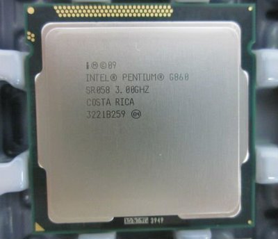 【含稅】Intel Pentium Dual-Core G860 3.0G 1155 雙核雙線65W正式散片CPU一年保