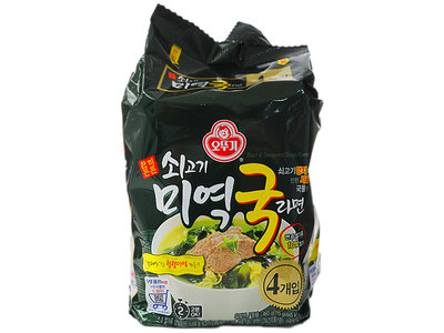 韓國不倒翁~牛肉海帶湯拉麵(115gx4包)  泡麵/進口/團購