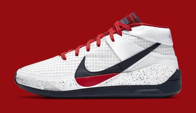 【代購】Nike Zoom KD 13 USA 白黑紅 運動百搭籃球鞋 CI9949-101