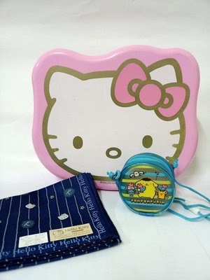 惠惠--三麗鷗Hello Kitty2009糖果盒1998手帕布丁狗2000小錢包分售/擺飾