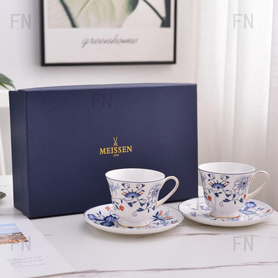 廠家出貨德國MEISSEN梅森瓷器咖啡杯子歐式骨瓷茶杯高檔精致水杯下午茶具