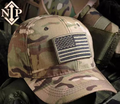 戰術小帽CP迷彩棒球帽 含美國徽章