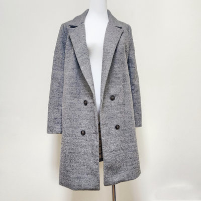 FST 韓國品牌 灰色 長版大衣 外套