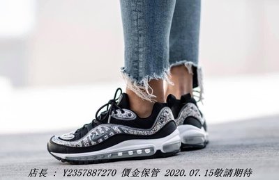 Nike Air Max 98 女潮流鞋 AV4417-001 黑色 彩色 駝色 歐美限定 氣墊潮流鞋 女神潮流鞋