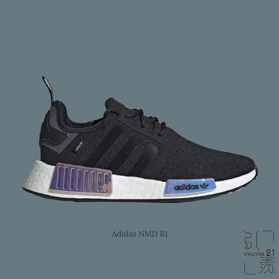 ADIDAS ORIGINALS W NMD R1 黑白 雷射 黑魂 情侶款 GY8537【Insane-21】【雅妤潮鞋】