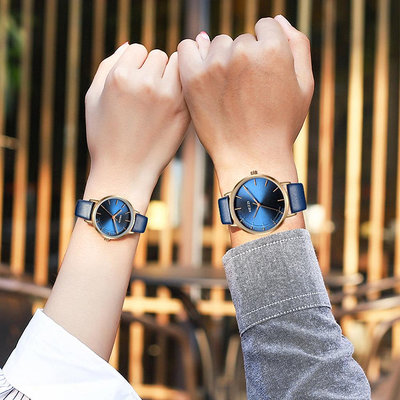 熱銷 時尚潮流防新款珂紫韓版復古情侶手錶腕錶一對休閑男女對錶學生水手錶腕錶539 WG047