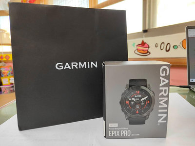 GARMIN EPIX PRO 全方位戶外腕錶  / 石墨灰DLC鈦錶圈 (黑色矽膠錶帶) / Gen 2、51mm