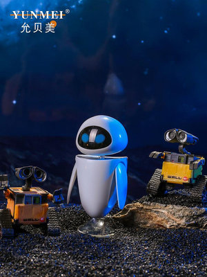 瓦力機器人男孩玩具總動員WALL-E伊娃手辦蛋糕車載擺件兒童禮物