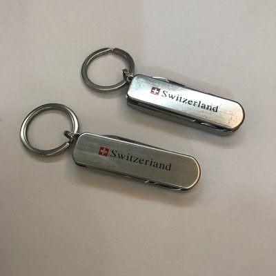 Switzerland 瑞士多功能不鏽鋼指甲刀 指甲剪 鑰匙圈
