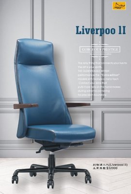 億嵐家具《瘋椅》歡迎洽詢 英國鷹牌 利物浦二代(Liverpool II) 人體工學椅/電腦椅/主管椅/皮椅