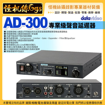 怪機絲 24期 datavideo洋銘 AD-300專業級聲音延遲器 混音 等化器 濾波器 音效處理 保固3年