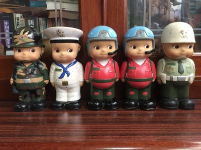 中華民國陸海空憲兵寶寶 老公仔 企業娃娃 撲滿存錢筒貯金箱--軍兵種一次收藏