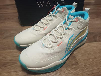 1 白藍配色籃球鞋 李寧韋德之道幻影  US12 29.5CM 全新正品公司貨