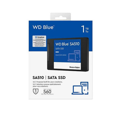 WD Blue SA510 1TB 2.5吋 SATA SSD 固態硬碟 (WD-SA510-1TB)