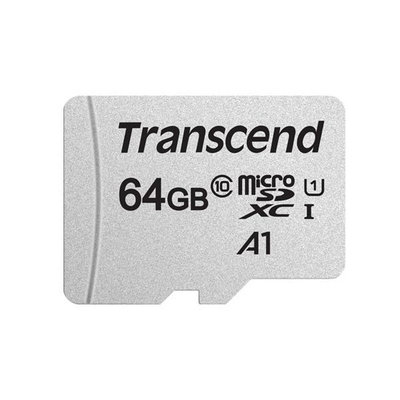 新風尚潮流 【TS64GUSD300S-A】 創見 64GB Micro SDXC 手機用 記憶卡 C10 U1 A1