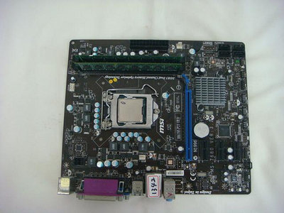 《盛立電腦》Msi H61M-P21(B3)+i3-2100+8G 1155腳位 主機板(附檔板)(1342)(電腦維修服務)
