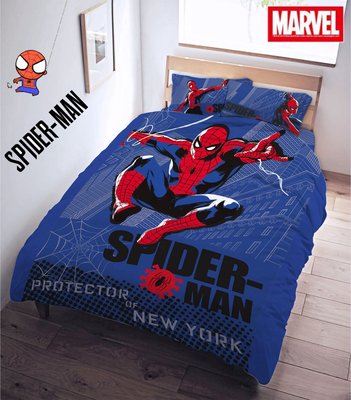 【蜘蛛人-紐約守護者】雙人床包三件組(不含被套)~另有涼被~正版授權商品