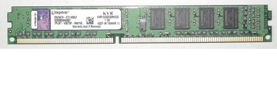 金士頓ddr3-1333 2gb單面顆粒桌上型記憶體 終保 2g KVR1333D3S8N9/2G 775 1156