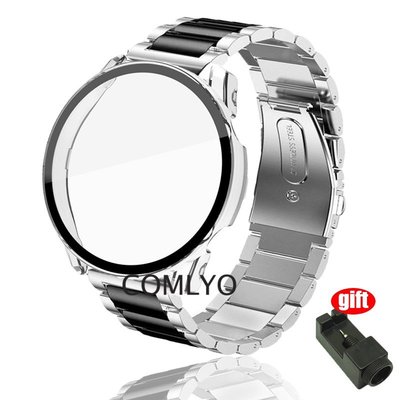 適用Amazfit GTR 4 GTS4 保護殼 鋼化玻璃屏幕保護膜  金屬不銹鋼錶帶 GTR4手錶帶