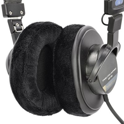 一對裝 替換耳機套 適用於索尼Sony MDR V6 V7 7506 CD900ST絨布耳罩式記憶海綿套 運動耳機皮耳套