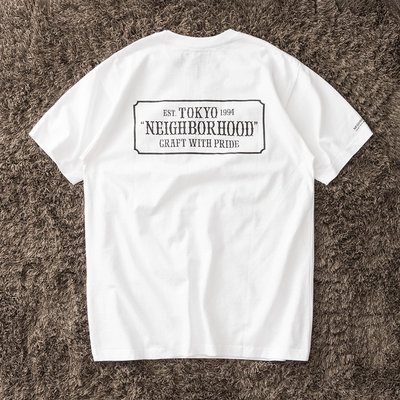 現貨#NEIGHBORHOOD BAR & SHIELD C-TEE . SS標語短袖T恤