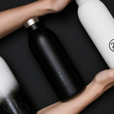 ☘ 小宅私物 義大利 24BOTTLES 高耐磨保溫瓶 500ml (紳士黑) 不鏽鋼水瓶 環保水瓶 保溫水瓶