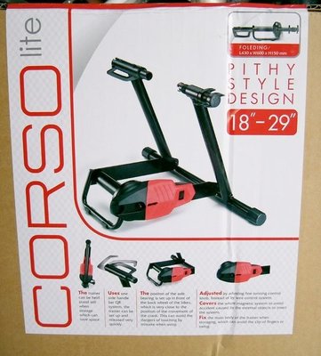 [榮泰自行車] MIT高品質 CORSO Lite 摺疊車 18-29吋可用 磁控式訓練台(另有售前輪固定座)