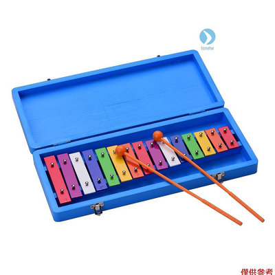15 鍵鍾琴木琴彩色早教打擊樂器帶盒槌用於音樂感培養【音悅俱樂部】