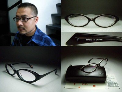 信義計劃 眼鏡 PLS. PLS. 日本製 貓眼 橫紋膠框 金屬鏡架 黑色 深咖啡色 搭配襯衫牛仔褲
