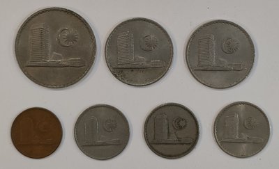 【黑船】1967-68年 馬來西亞錢幣 共七枚 #5