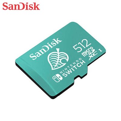 任天堂 Nintendo Switch 專用 SanDisk 512GB microSDXC 記憶卡 U3