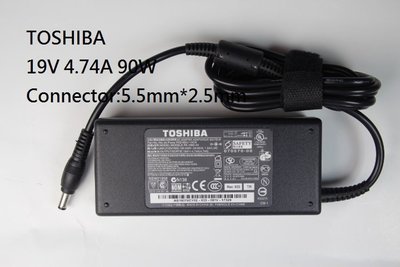 [變壓器批發]原裝TOSHIBA.聯想. AUSU 19V 4.74A 90W 5.5*25筆電變壓器 .