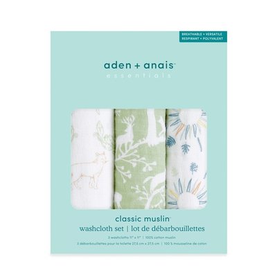 瘋狂寶寶**Aden & Anais 經典方巾3入/綠野仙蹤(ADEWCC30012)特價646元