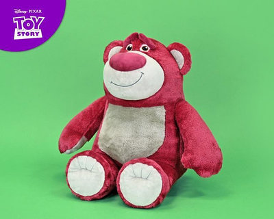 正版授權 熊抱哥坐姿款 - 電影版12吋 / 16吋 可愛 抱哥 熊抱哥 皮克斯 玩具總動員 草莓熊【采靚】