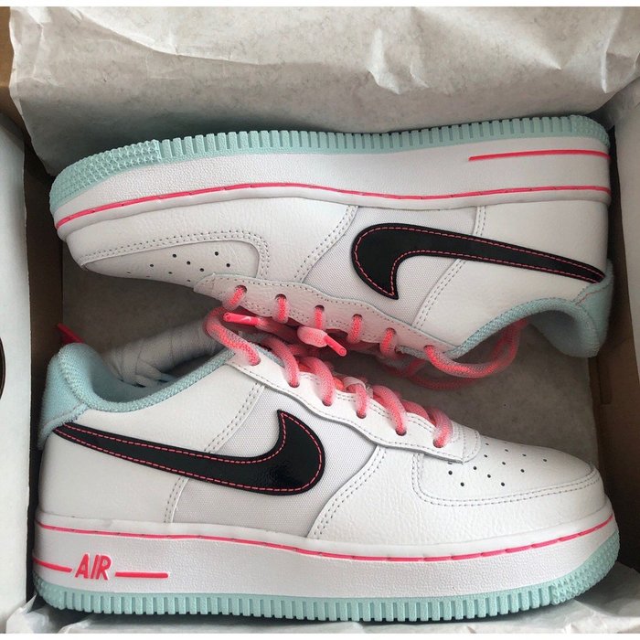 全新Nike Air Force 1 07 LV8 3 GS 白藍粉南海岸DD7709-100 | Yahoo