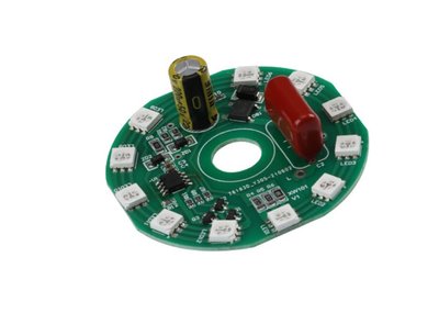 LED交流輸入AC七彩燈-自動變換-七彩燈RGB燈-控制板-電源板-紅-藍-綠光混色-110V輸入-免驅動
