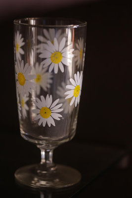[裏山 古物]  造型雛菊玻璃杯