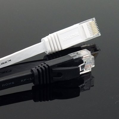 超【短】扁線 CAT6 Gigabit 50公分 超短網路線(黑/白) #N50